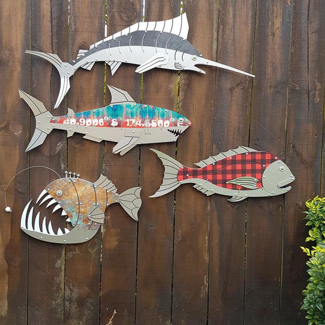 NZ Made Layered Shark Wall Art - Image 4
