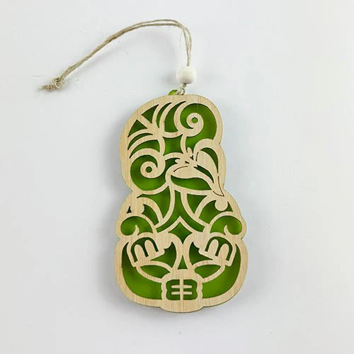 NZ Made Maori Tiki Christmas Ornament - Image 10