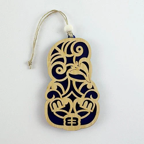 NZ Made Maori Tiki Christmas Ornament - Image 11
