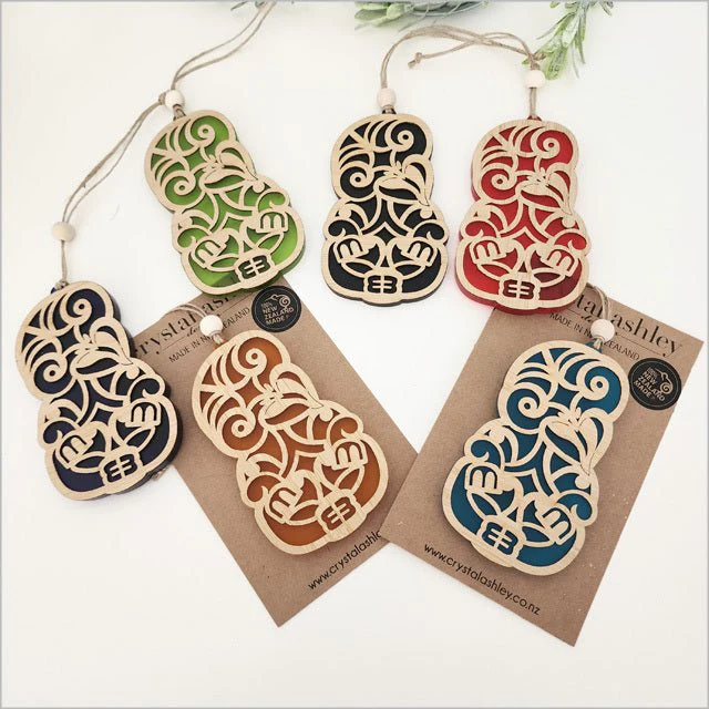 NZ Made Maori Tiki Christmas Ornament - Image 13