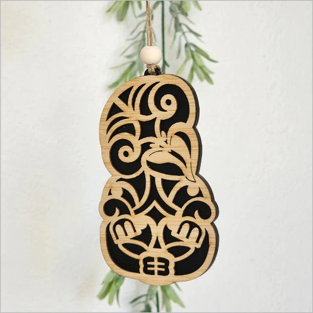 NZ Made Maori Tiki Christmas Ornament - Image 14