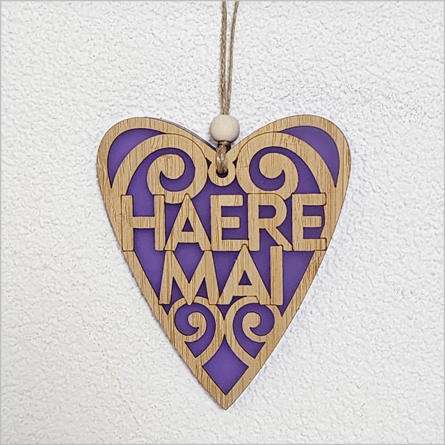 NZ Maori Arohanui Koru Heart Christmas Ornament - Image 6