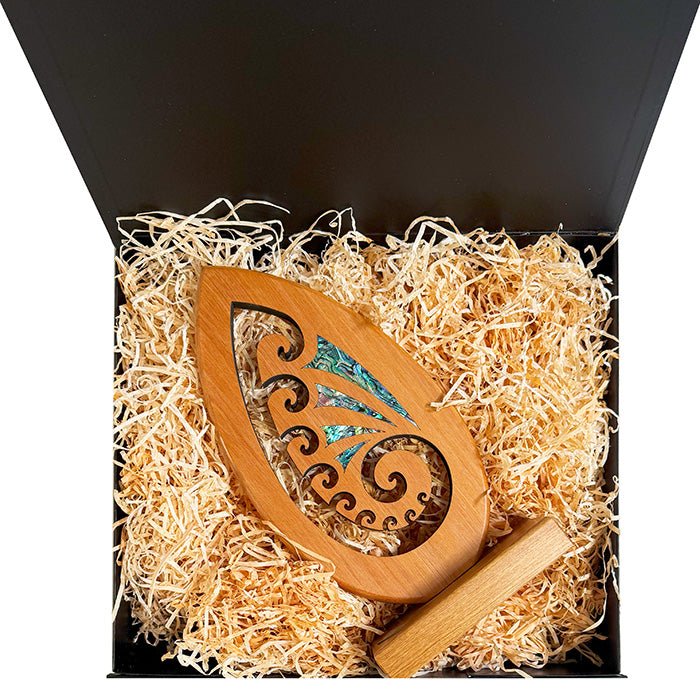 Pacific Rimu Maori Sculptural Koru Trophy - Image 7