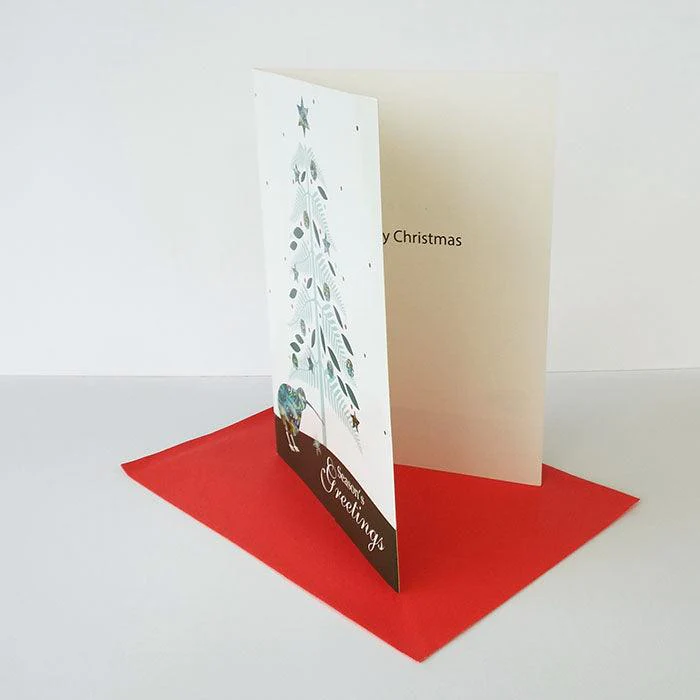 NZ Paua Kiwi Christmas Card - Image 2