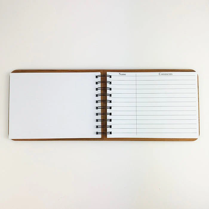 NZ Rimu A5 Remembrance or Special Occasion Guest Book - Image 3