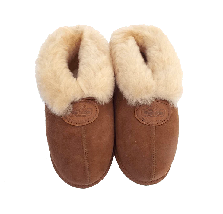 NZ Sheepskin Slippers with EVA or Suede Sole - Image 4