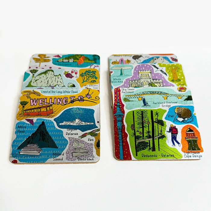NZ Tourist Destination Souvenir Coasters - Image 2