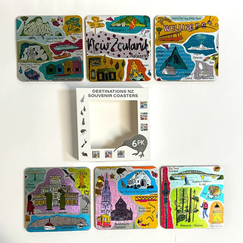 NZ Tourist Destination Souvenir Coasters - Image 3
