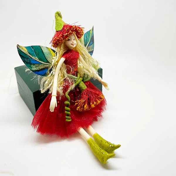 2023 NZ Christmas Summer Pohutukawa Fairy Doll - Image 3