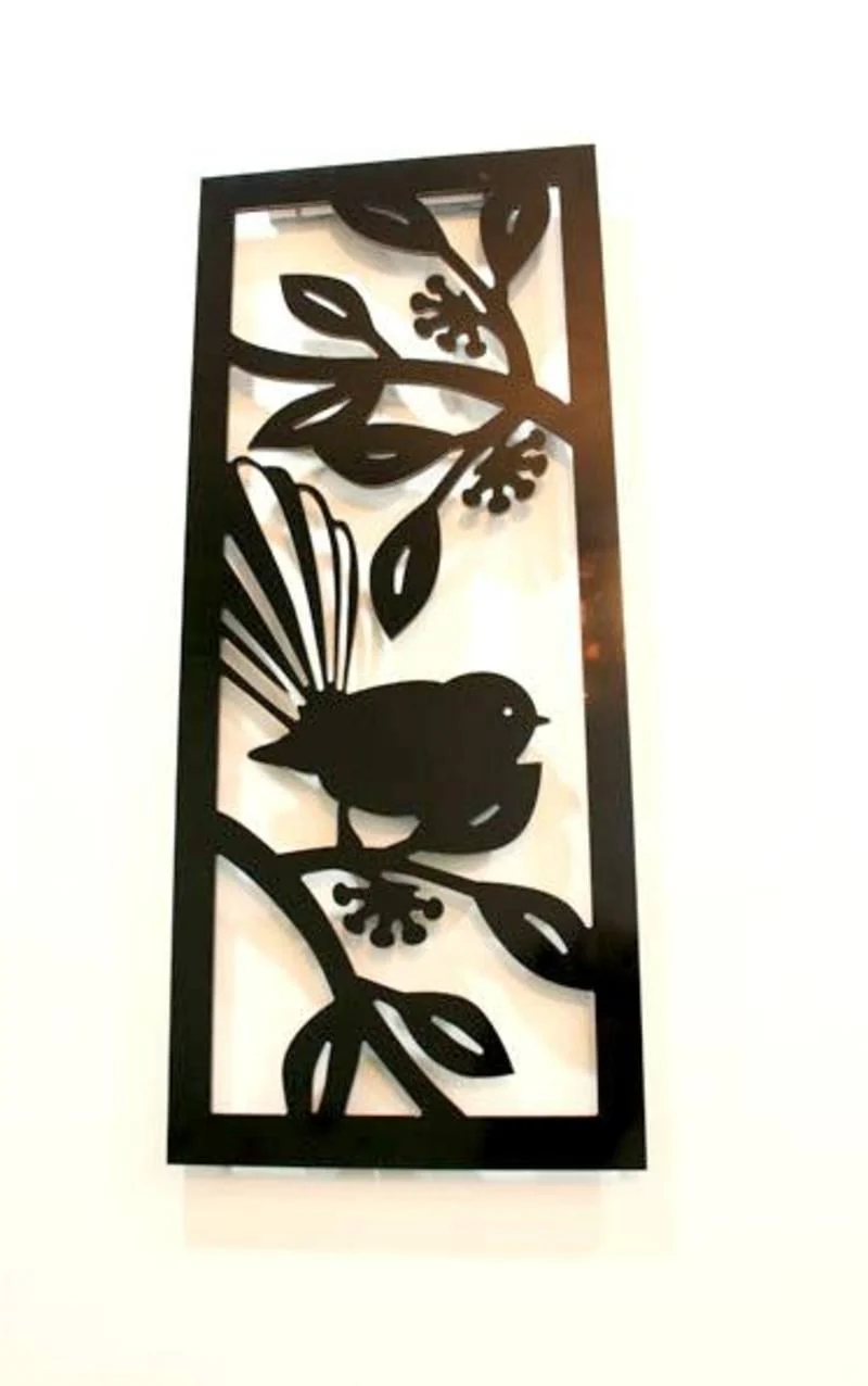 NZ Fantail on Pohutukawa Panel - Image 2