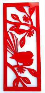 NZ Fantail on Pohutukawa Panel - Image 3
