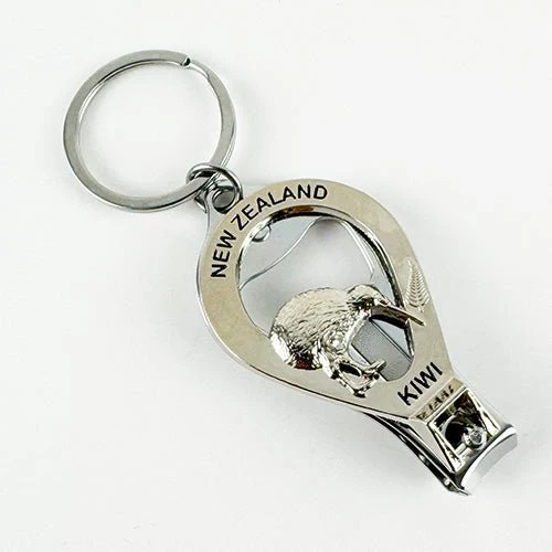 NZ Keychain Bottle Opener Nail Clipper and File - Image 3