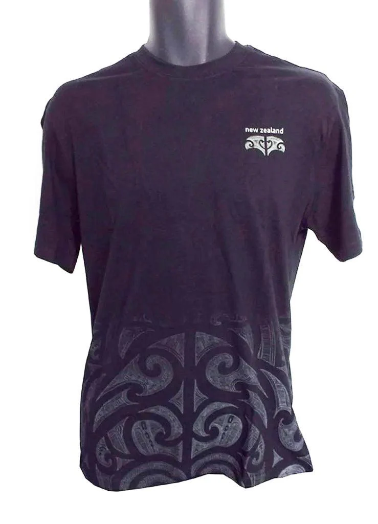 NZ Adult Tattoo Print Maori T-shirt - Image 3
