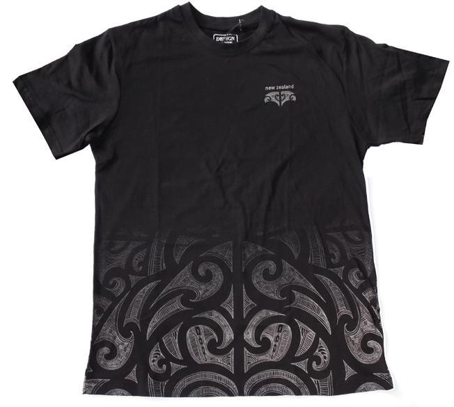 NZ Adult Tattoo Print Maori T-shirt - Image 4