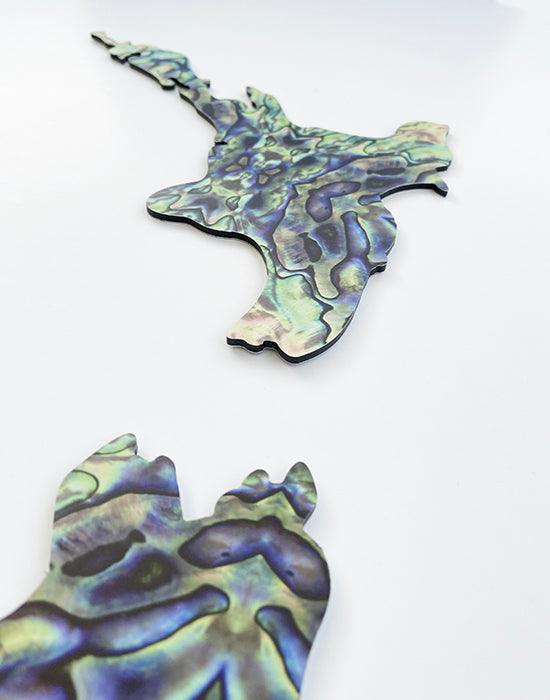 NZ Paua Map Wall Art - Image 3