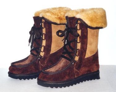 NZ Sheepskin High-calf Lace-up Boots - Image 6