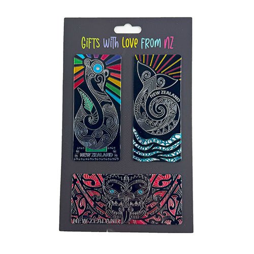 Pack of 3 NZ Maori Fridge Magnets