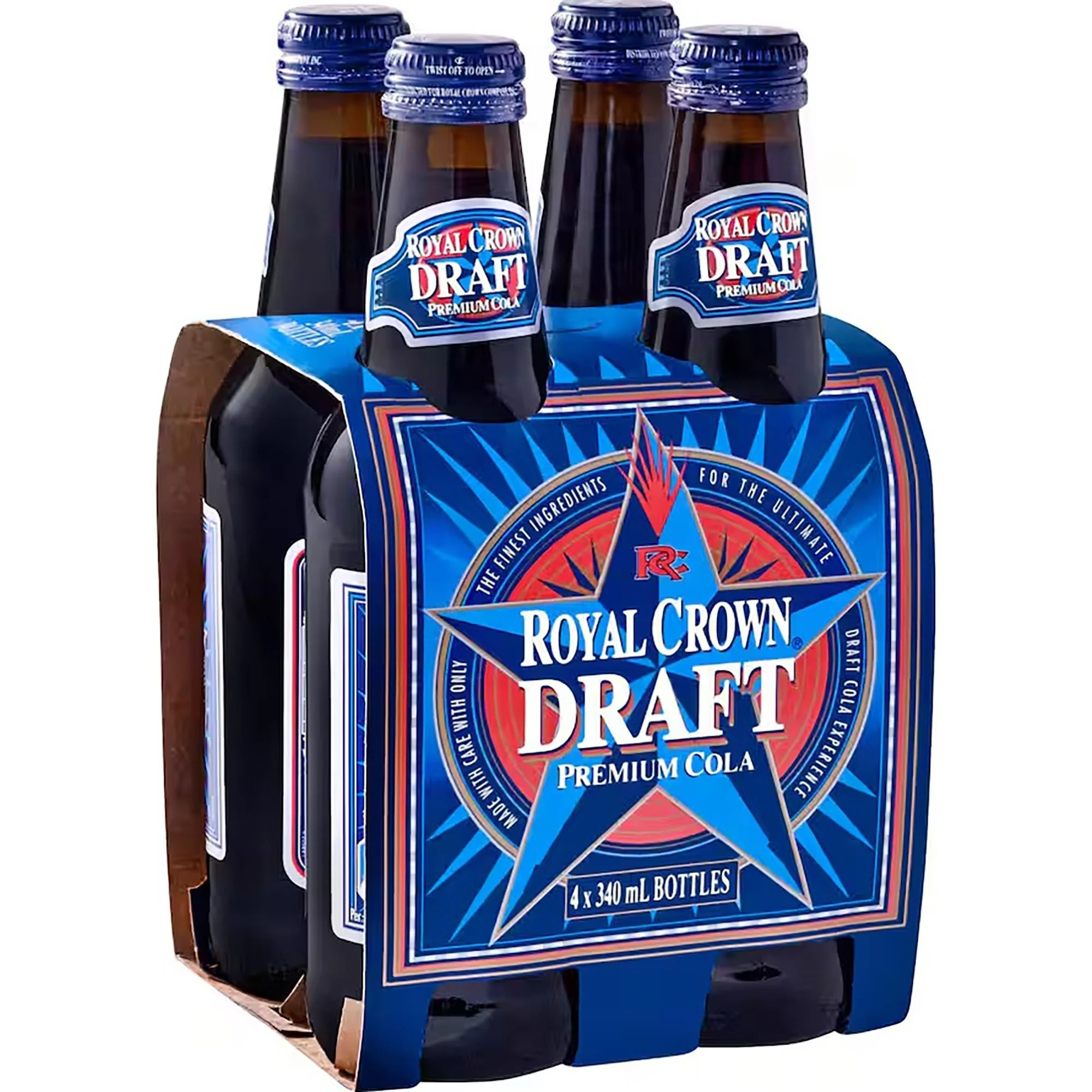Pack of 4 Royal Crown Draft Premium Cola