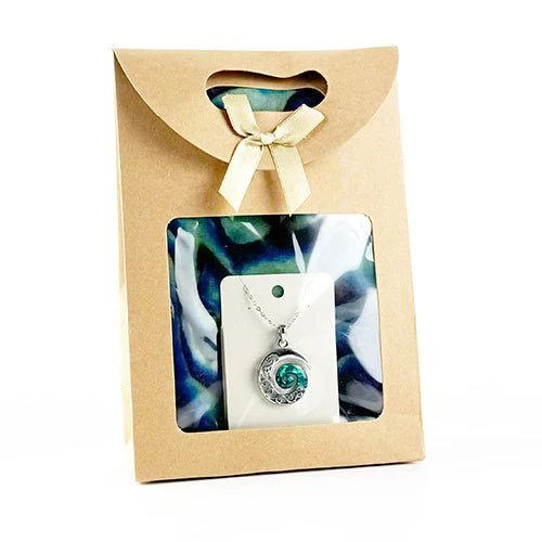 Pāua Scarf and Necklace Gift Set - perfect for many occasions - Image 4
