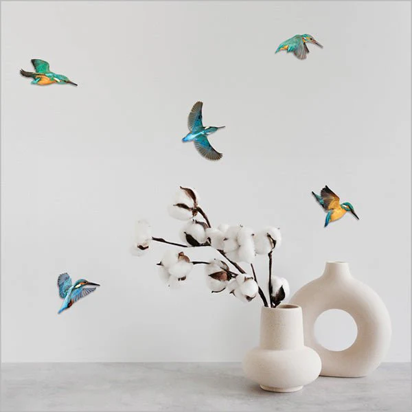 Pop Out Set of 5 Kingfisher Birds - Image 2