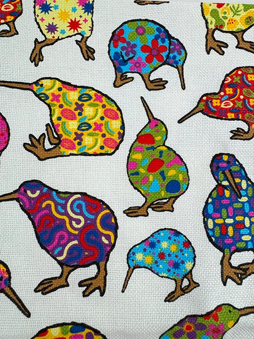 Pretty Bright Kiwi Bird Souvenir NZ Tea Towel - Image 2