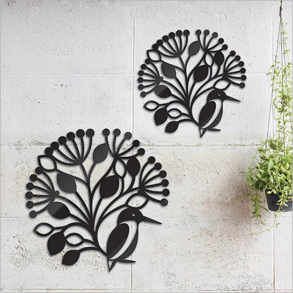 Pretty Kingfisher and Pohutukawa Outdoor Art Circle - Image 2