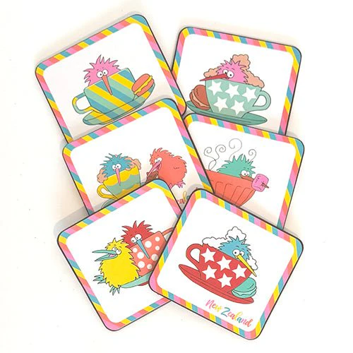 Pretty Kiwi in a Cup Coasters - Image 3