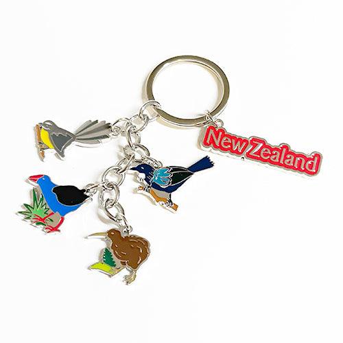 Pretty Native NZ Birds Souvenir Keyring - Image 2