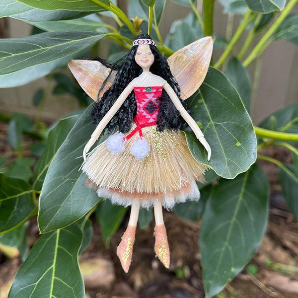 Pretty NZ Maori Poi Fairy Doll - Image 2