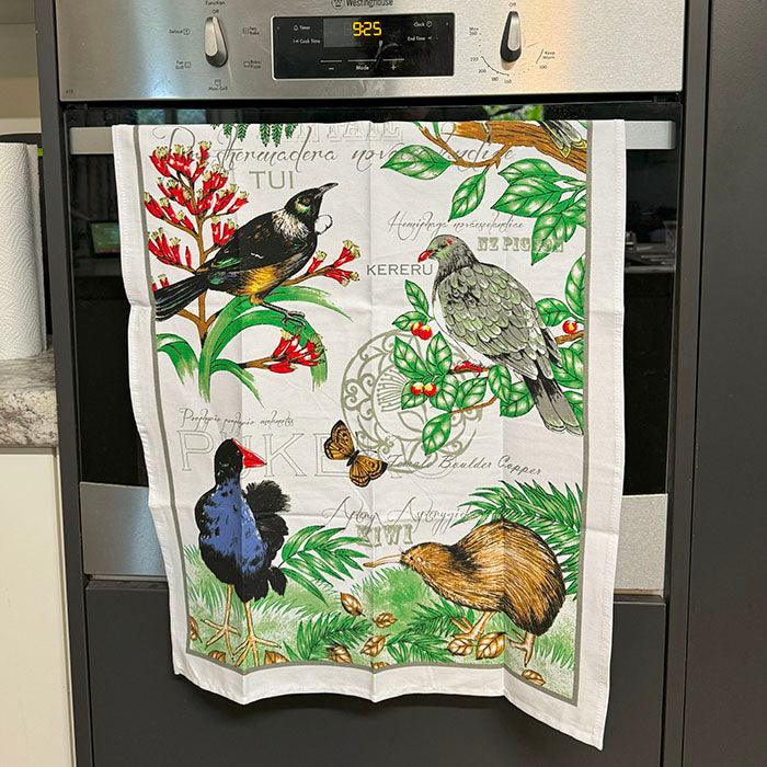 Pretty NZ Birds Teatowel - Image 2