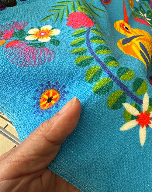 Pretty Souvenir NZ Birds Beach Towel - Image 3