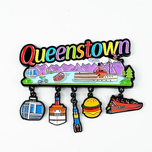 Queenstown NZ Charms Fridge Magnet