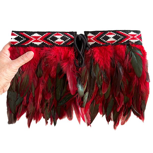 Red Short Korowai for Child - Image 2