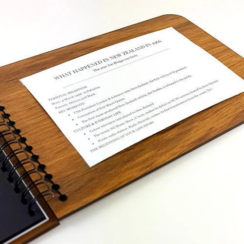 21st Birthday Photo Album Guest Book with optional Engraving and Birth Year in Review - Image 6