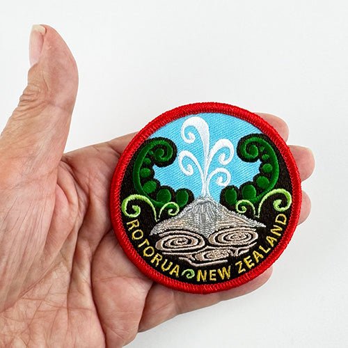 Rotorua Geyser NZ Iron-on Patch - Image 2