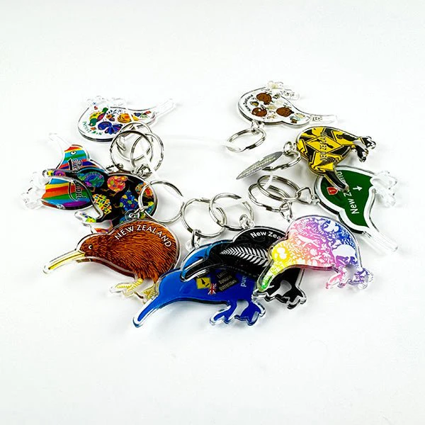Set of 10 Assorted Kiwi Keyrings - Image 2