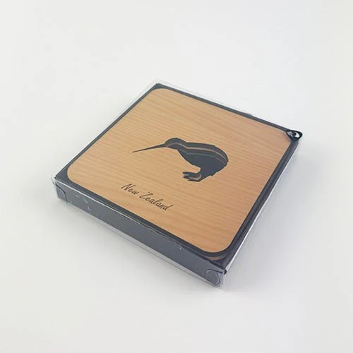 Set of 4 Kiwi Bird Rimu Coasters - Image 2