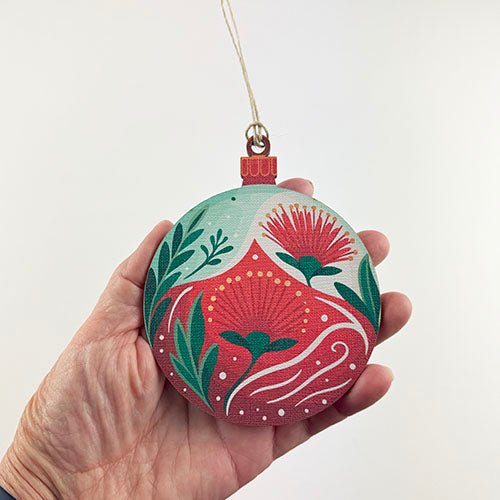 Set of 4 Pop Out NZ Flowers Christmas Ornaments - Image 2