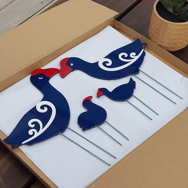 Set of Aluminium Garden Pukeko - Image 5
