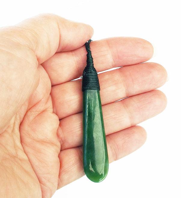 Simply Stunning Greenstone Drop Necklace - Image 2