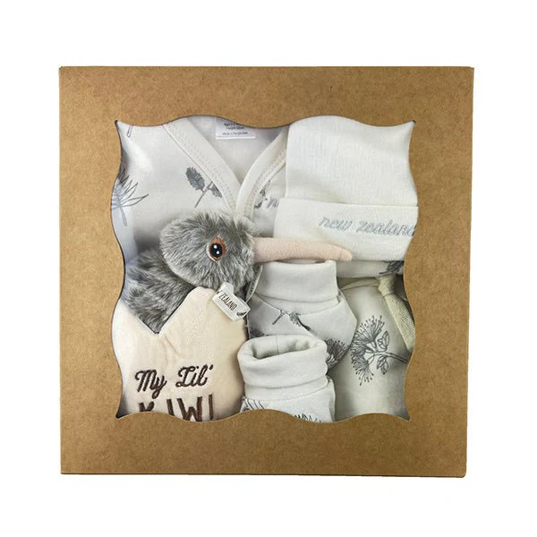 Souvenir Newborn Baby Romper Set Blanket and Kiwi Toy Gift Box - Image 3