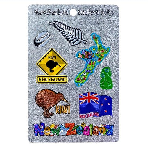 Souvenir Set of 8 New Zealand Icons Stickers - Image 3
