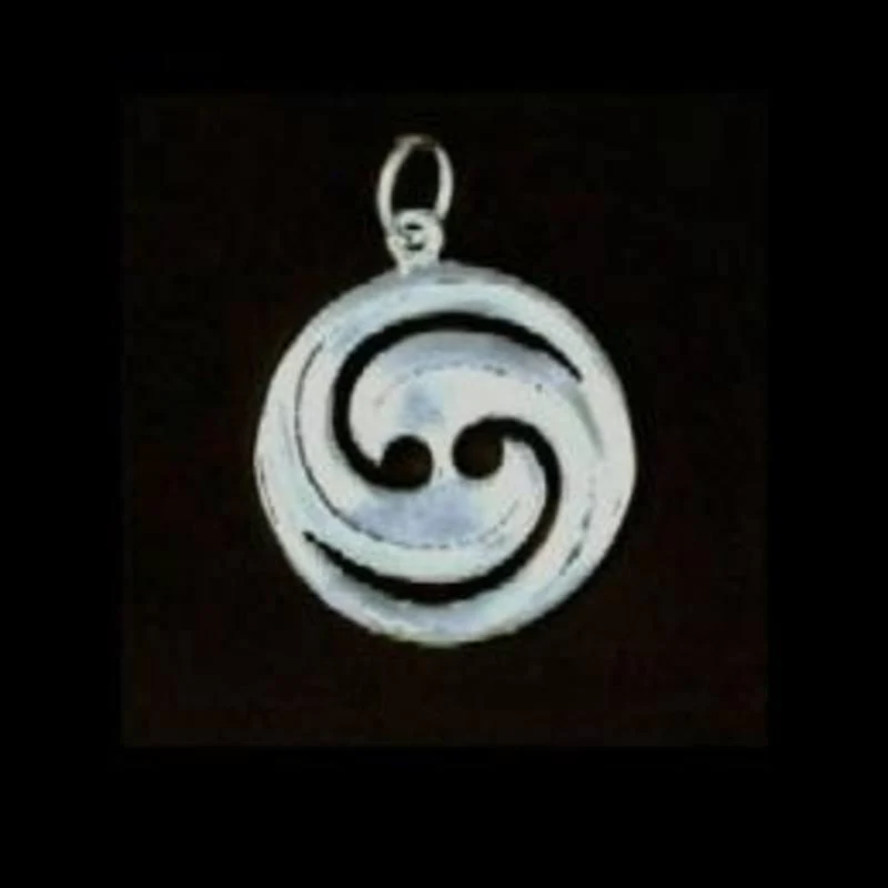 Sterling Silver Double Koru Charm or Earrings - Image 2