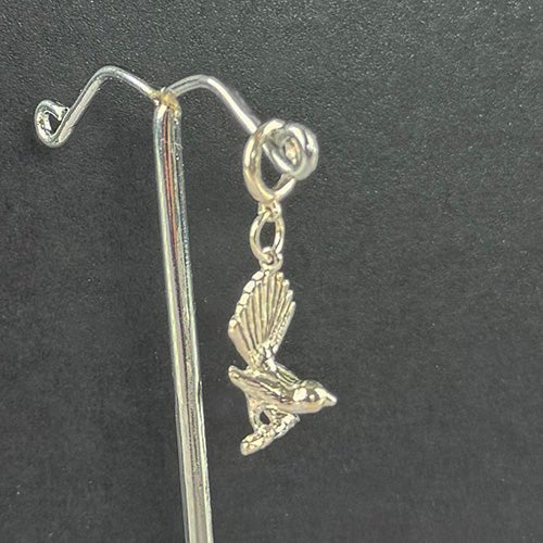 Sterling Silver Fantail Charm or Earrings - Image 4