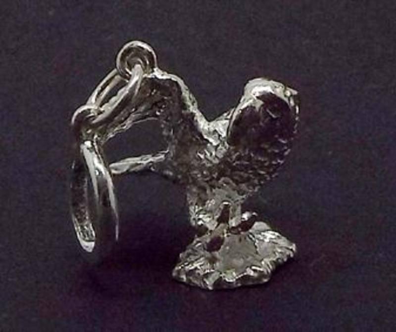Sterling Silver NZ Kaka Bird Charm - Image 3
