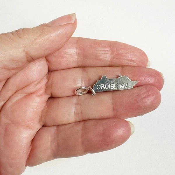 Sterling Silver NZ Cruise Ship Charm - Image 4