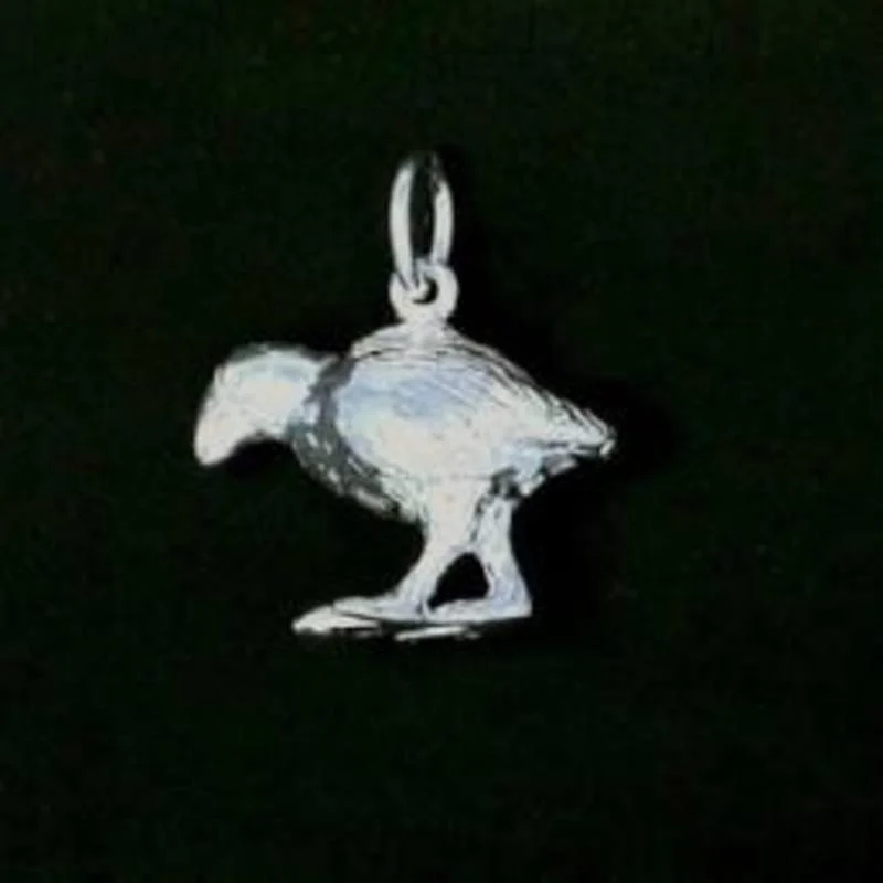 Sterling Silver Takahe Charm - Image 2