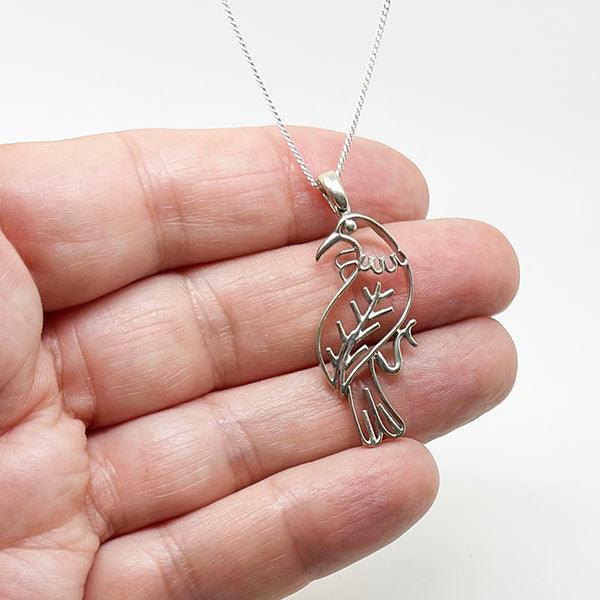 Sterling Silver Tui Bird Necklace - Image 2
