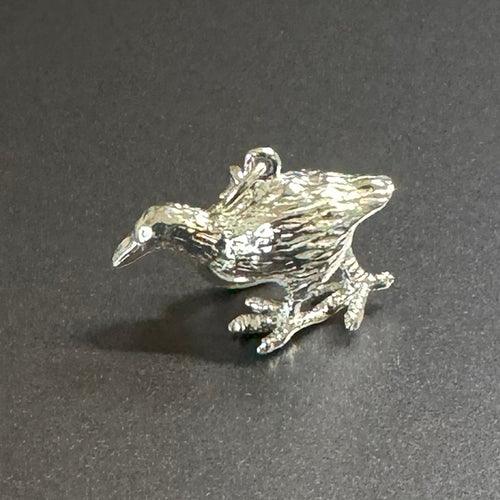 NZ Sterling Silver Weka Bird Charm - Image 2