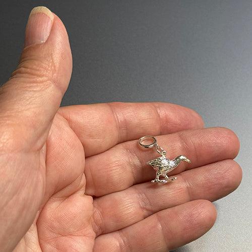 NZ Sterling Silver Weka Bird Charm - Image 4